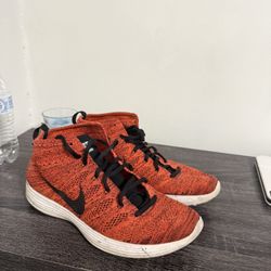 Nike Flyknit Lunar 1 Orange And Black 