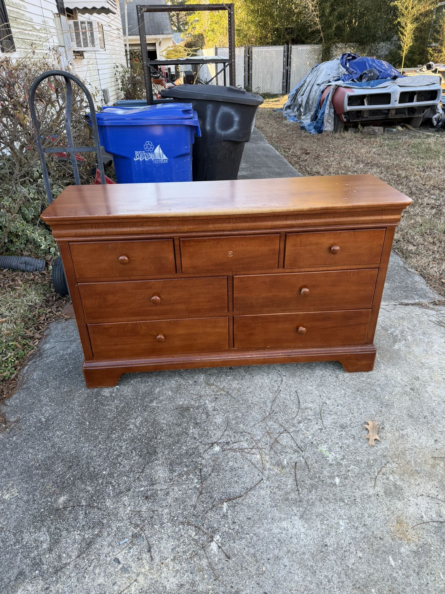 Dresser - 56 inches long 33 inches tall 18 inches deep ( pics show condition)