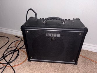 KATANA BOSS AMPLIFIER (WITH  GUITAR CABLE AND POWER CABLE