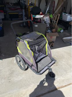 Allen Sports Deluxe 2-Seat Kids Bicycle Trailer / Stroller