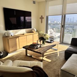 Light Oak Console Table 