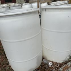 55 Heavy duty gallon barrels rain water