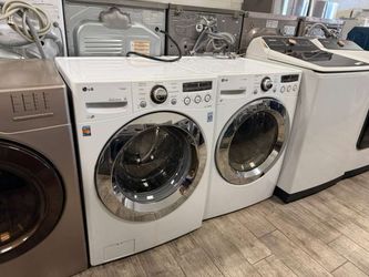 Lg washer and dryer set electric with warranty