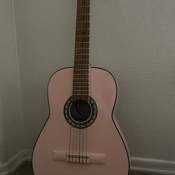 Pink guitar