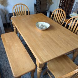 Light Oak Dining Set