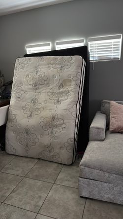 Full sized bed with box spring