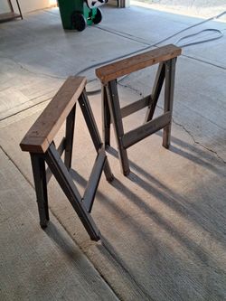 Two metal stands