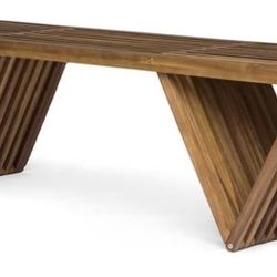  New Christopher Knight Home Esme Outdoor Acacia Wood Bench – Teak Finish