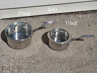 Calphalon Stainless Steel 2 Piece Pots With Lids