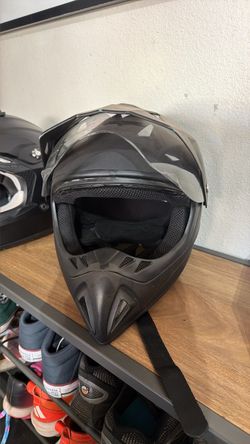 MMG Matte Black Motocross Full-Face Helmet