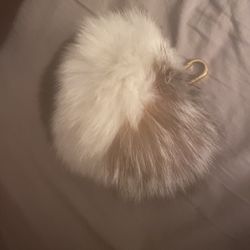 CHLOÉ Fur Bag Charm In Black/white/brown Pre-own