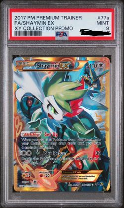 Pokemon PSA 9 Shaymin EX 77a/108 XY Premium Trainer Collection Full Art