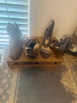 Ladies used boots and high heels
