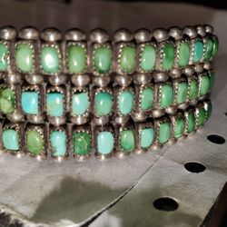 Vintage Silver Turquoise Bracelet 