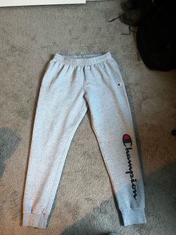 Men’s grey Champion sweatpants (large)