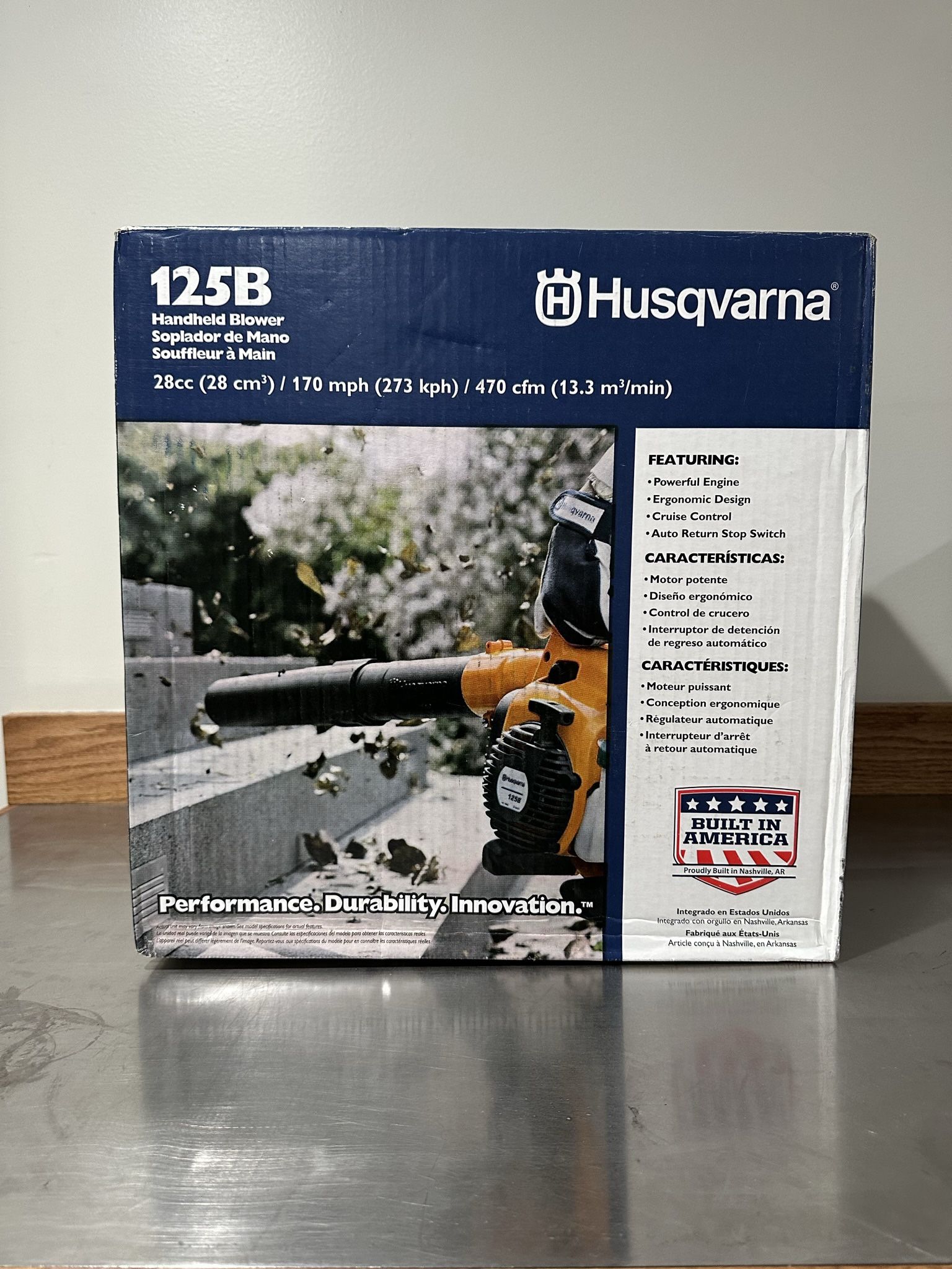 HUSQVARNA 125B 28-cc 2-Cycle 170-MPH 470-CFM Handheld Gas Leaf Blower