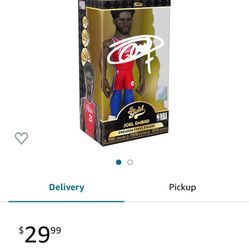 Joel Embiid Gold 5 Inch Facsimile Signed Reprint Laser Autographed Funko POP! Basketball NBA: Philadelphia 76ers Sixers Figurine