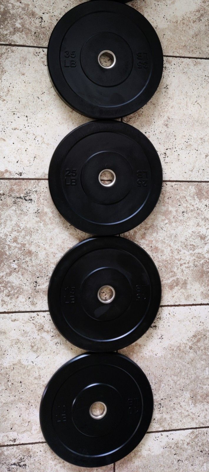New In Box 170lb Olympic Bumper Weight Plates Set FIRM PRICE