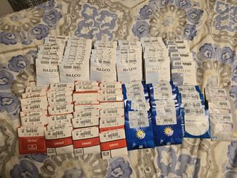 Assortment Lot 100 Lenses Uncut Nalco Crizal 70mm 65mm CR-39 Hard Resin Plastic