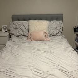 Gray Tufted Headboard!!! 