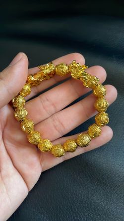 Gold plated Fuu Dog Bracelet