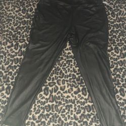 Just Be... Plus Size Faux Leather Leggings 2X