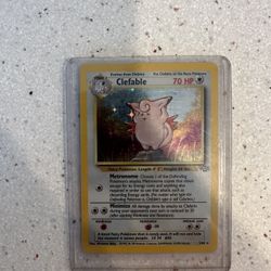 Clefable Holo card from the 1999 Jungle Set