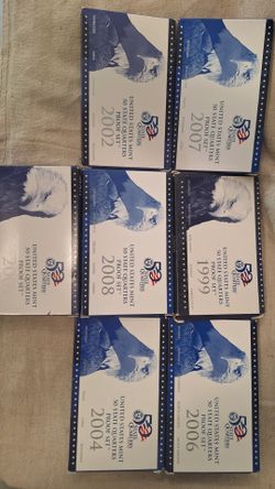 quarter proof sets $5 each