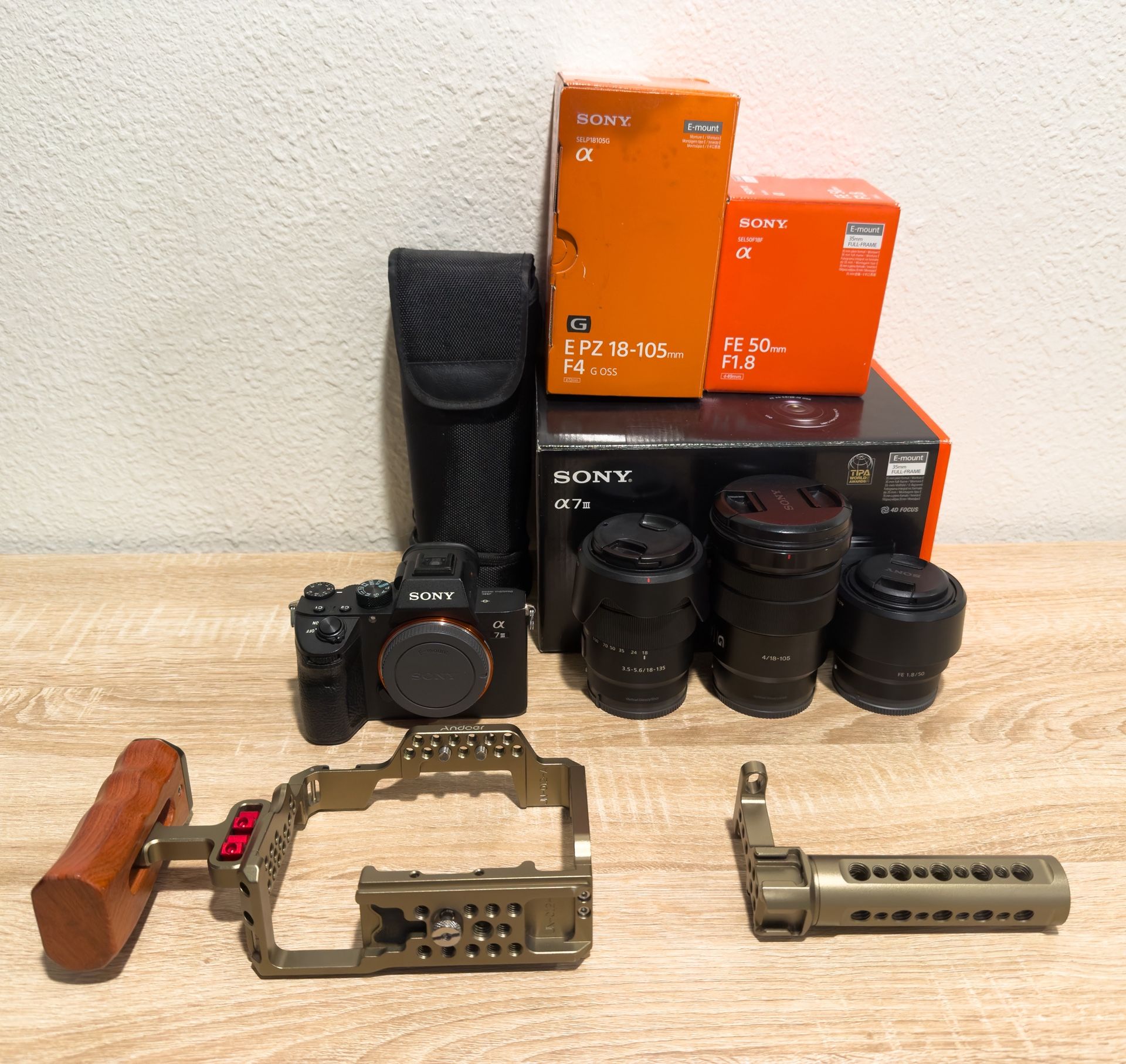 Sony A73 With 3 Lenses