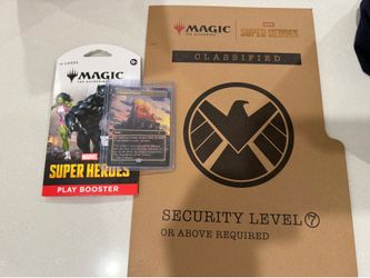 MTG MARVEL PROMO CARD COMMAND TOWER AND PLAY PACK