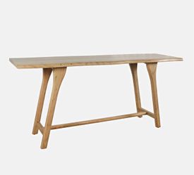 Jofran - Sedona 79in Live Edge Rustic Solid Wood Counter Height Trestle Dining Table