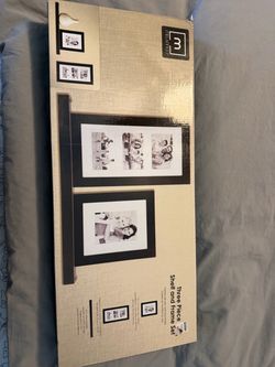 Melannco Three Piece Shelf and Frame Set