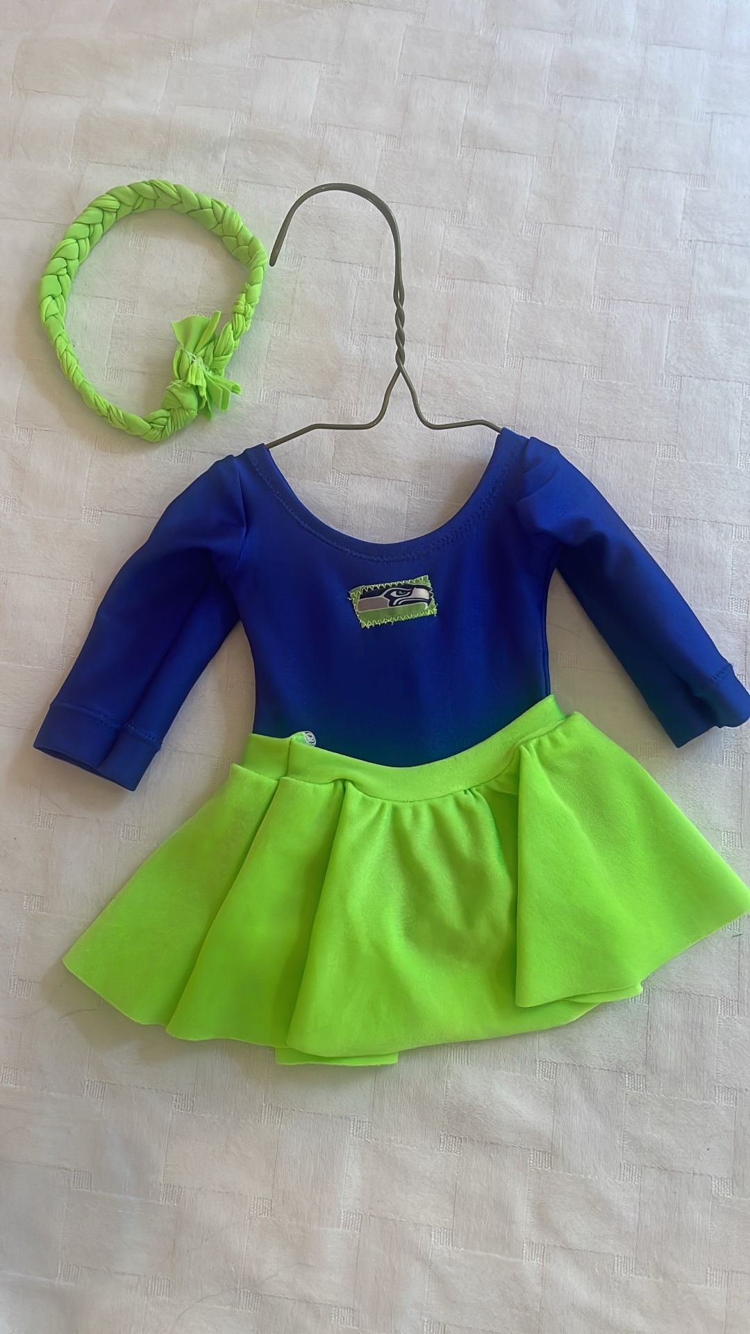 Seahawks Cheerleader Outfit For American Girl Doll