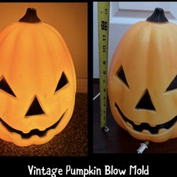 Vintage Pumpkin Blow Mold WORKING just $25 xox