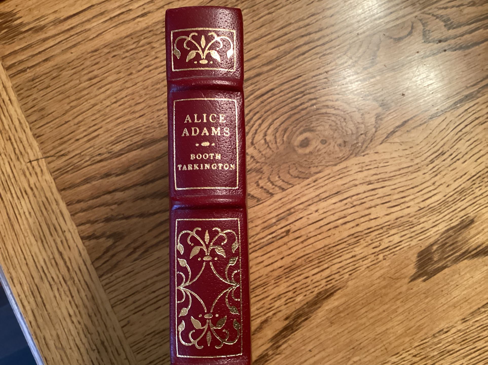 Book .. ALICE ADAMS by Booth Tarkington .. Franklin Library Limited Edition Leather Bound Pulitzer Prize Series.