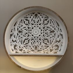 Round Wood Art Piece