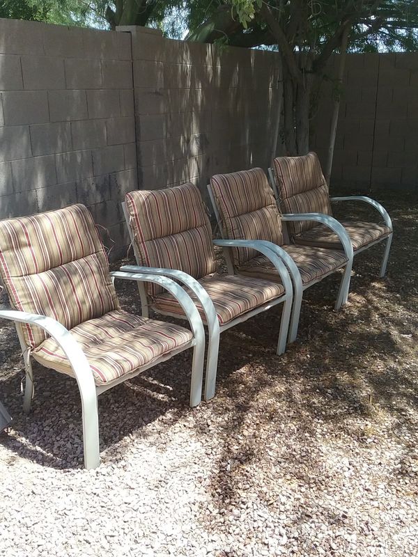 4 Patio Chairs With Cushions For In Gilbert Az Offerup