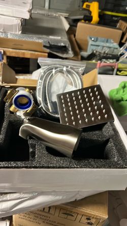 Silver shower an valve set