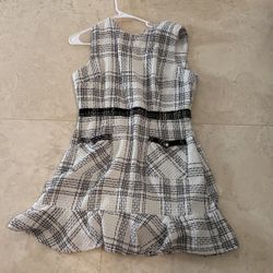 Aqua Dress Tweed Large 