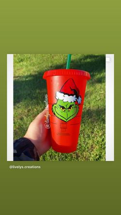 Grinch cup