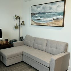 Jinalyn Upholstered Sectional Sofa Bed With Storage