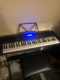 61-Key Electronic Keyboard with LCD Display
