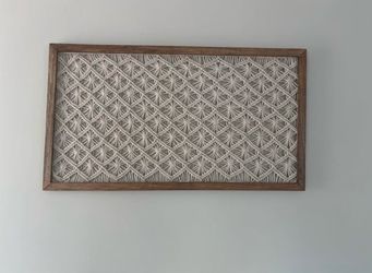 Framed Macrame Wall Art