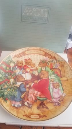 Avon collectable christmas plates