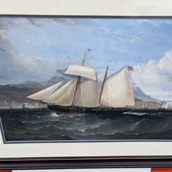 "Quiver in Full Sail" Framed Print 24x32