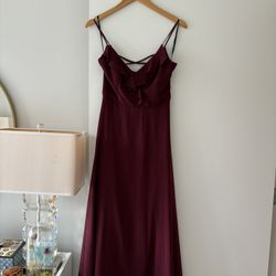 Levkoff Wine Red Bridesmaid Dress Size 4
