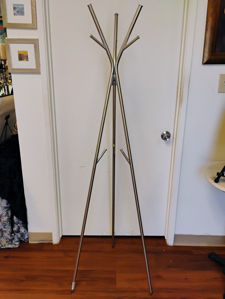Silver Coat Rack