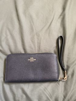 New Coach Black Leather Wallet