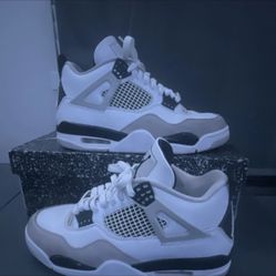 White And Black Jordan Fours