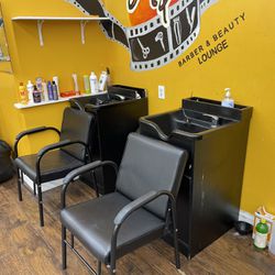 Salon Shampoo Bowls & Chairs